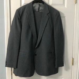 Gray suit with pants 38 waist 31 in length